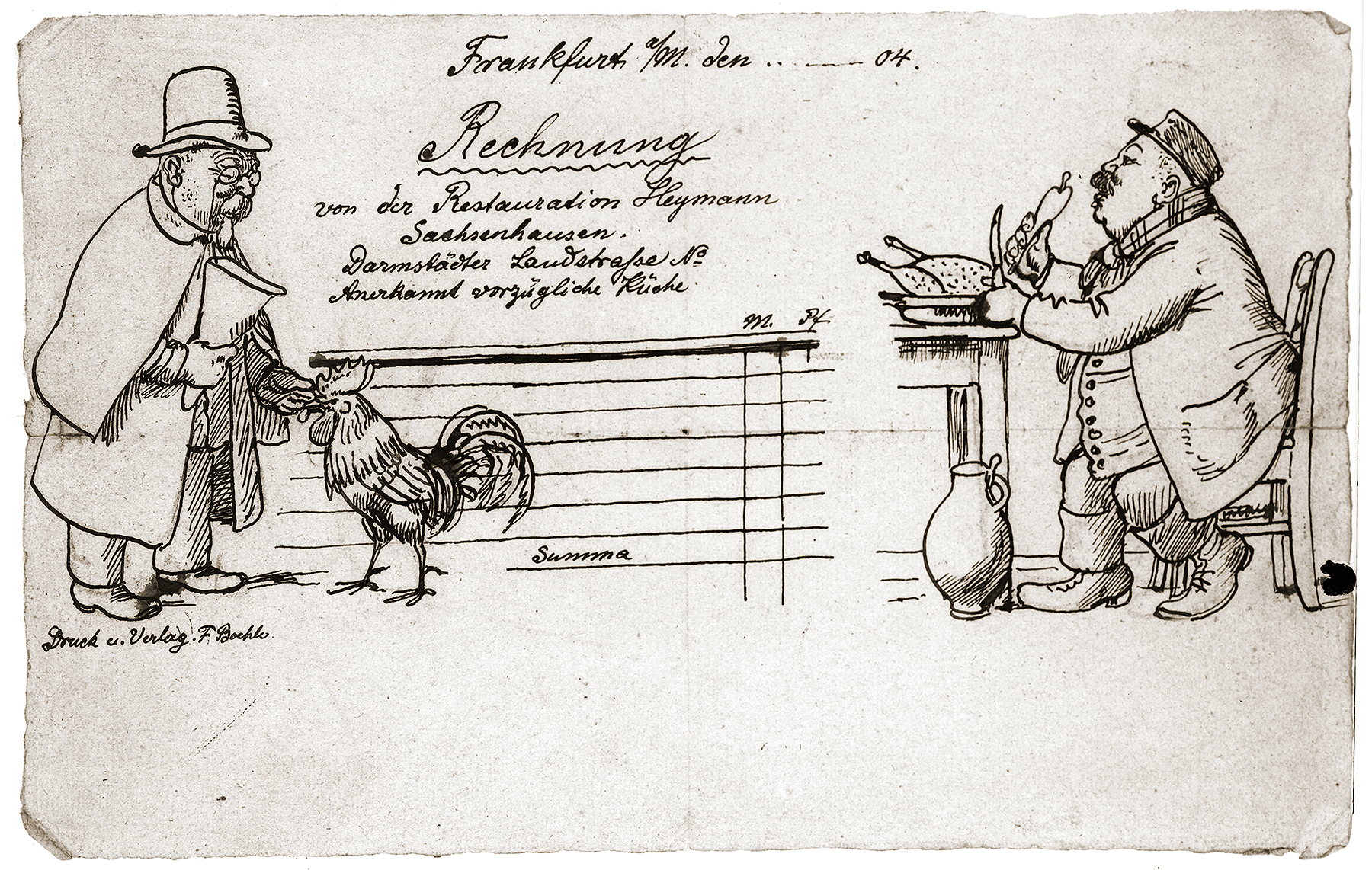 Rechnung Restauration Heymann