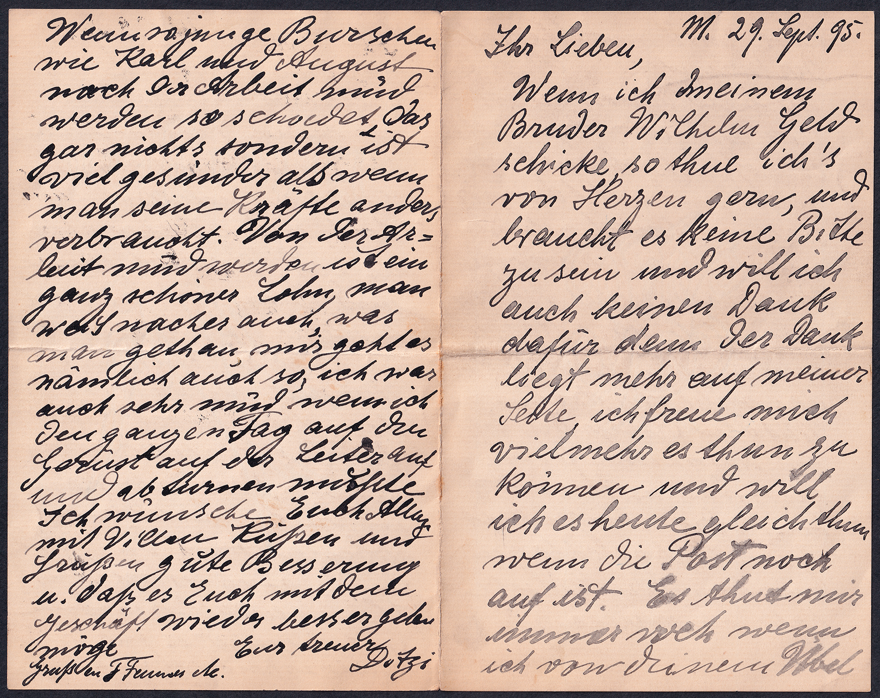 Brief an seine Lieben