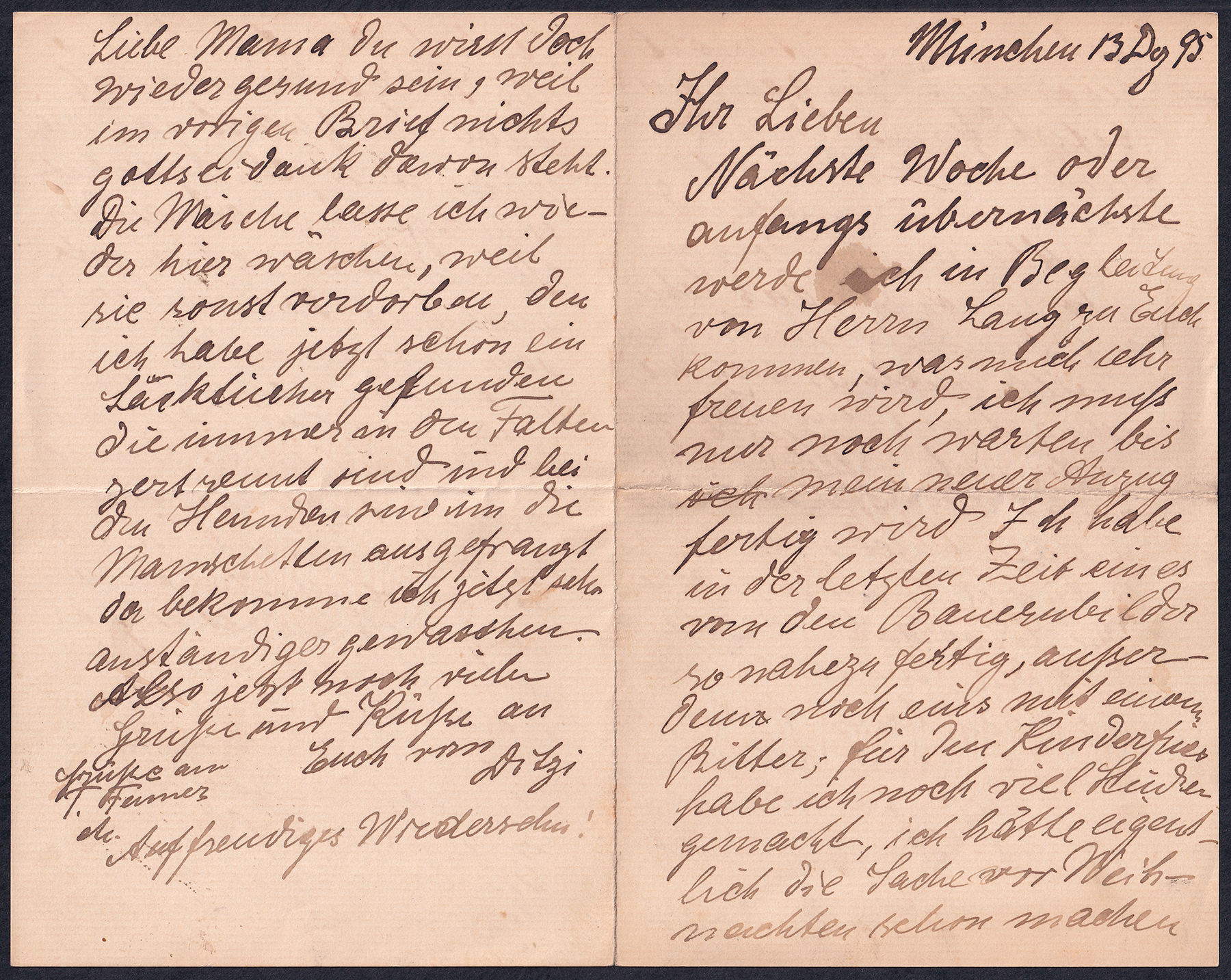 Brief an seine Lieben